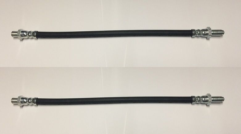 FRONT BRAKE HOSES x2 (Armstrong Siddeley Hurricane, Whitley, Lancaster, Typhoon) (16hp & 18hp) (**To Ch.188,449**) (1945- 50 Only) 